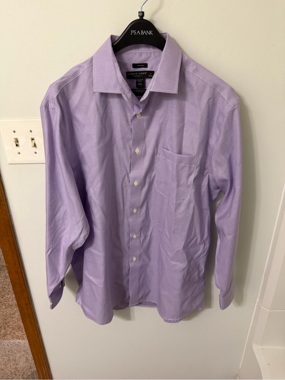 Pronto Uomo Light Purple Men's Dress Shirt - Spread Collar